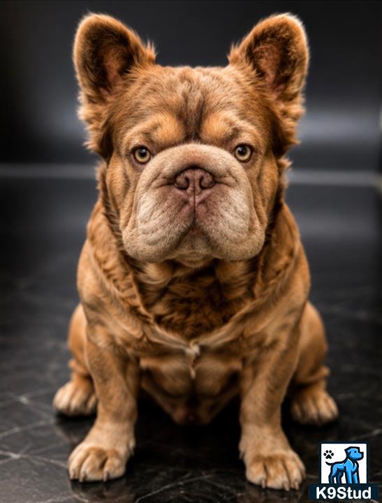 a french bulldog dog wearing a garment
